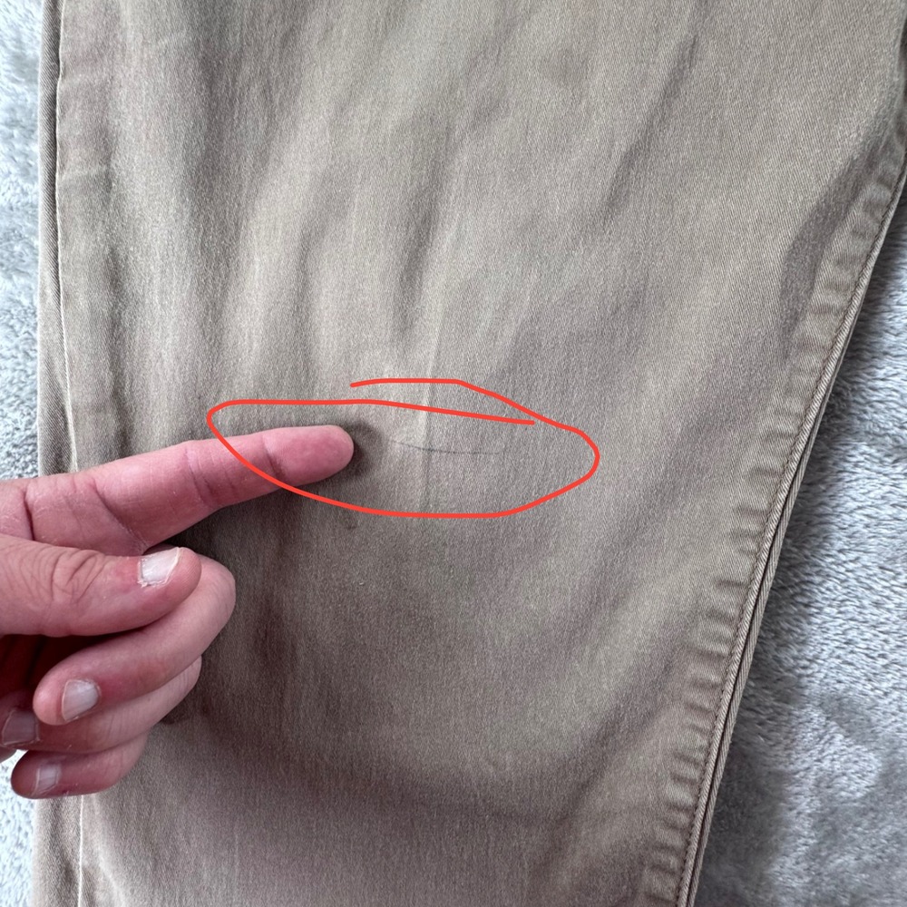 Lee Extreme Motion Pants Mens 44x32 Straight Taper Khaki Stretch Casual Work - Picture 10 of 13